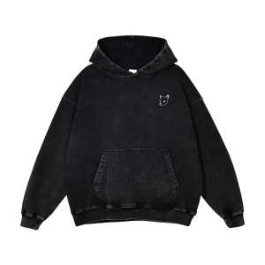 EL KID – Acid Wash Oversize Hoodie (v2) – MELANITE
